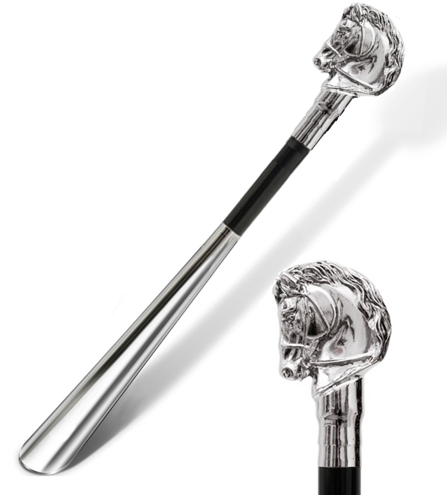 Skohorn Silver H�st 50cm Handgjort i Italien