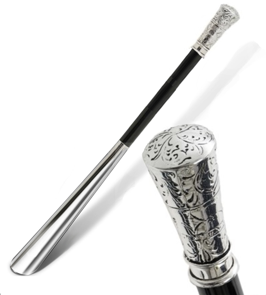 Skohorn Silver Aladdin 50cm Handgjort i Italien