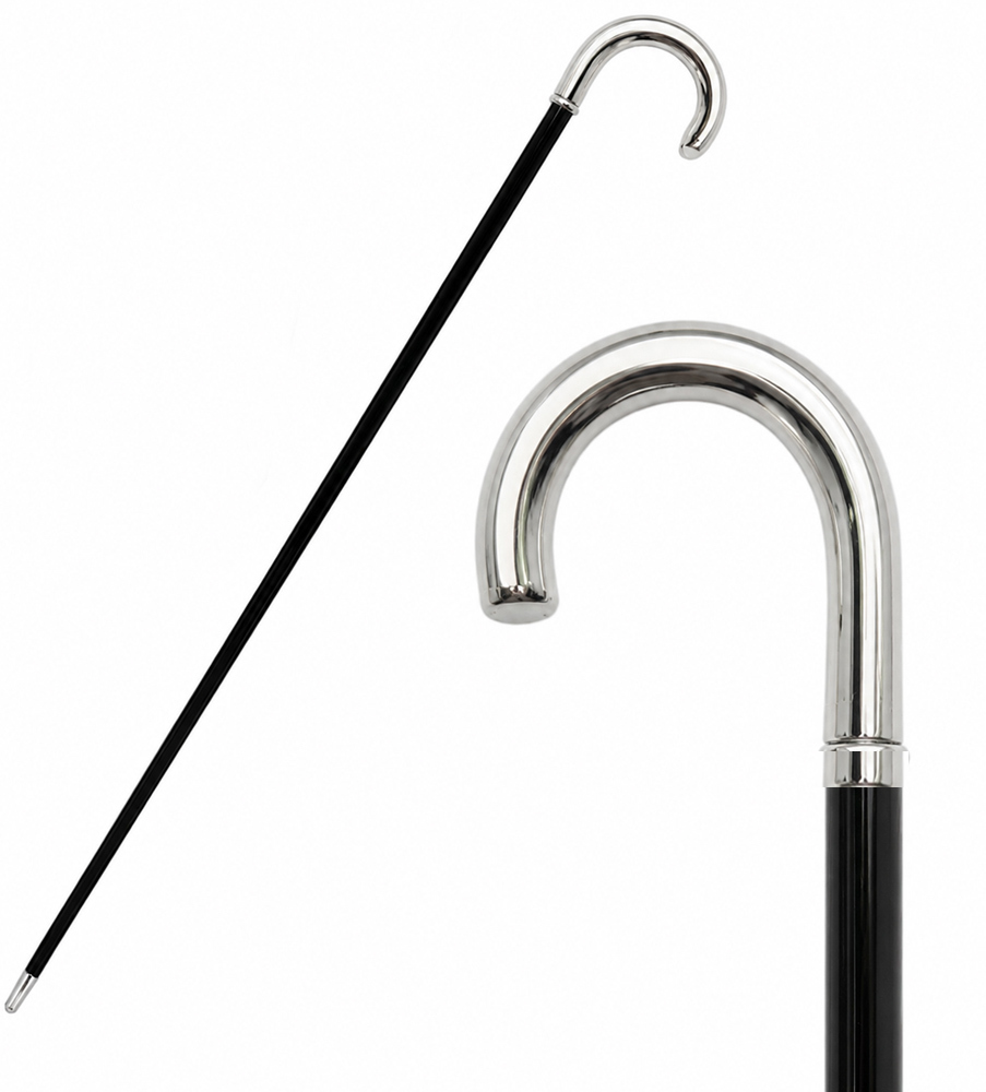 Promenadk�pp Silver exklusiv 99cm Handgjord Italien