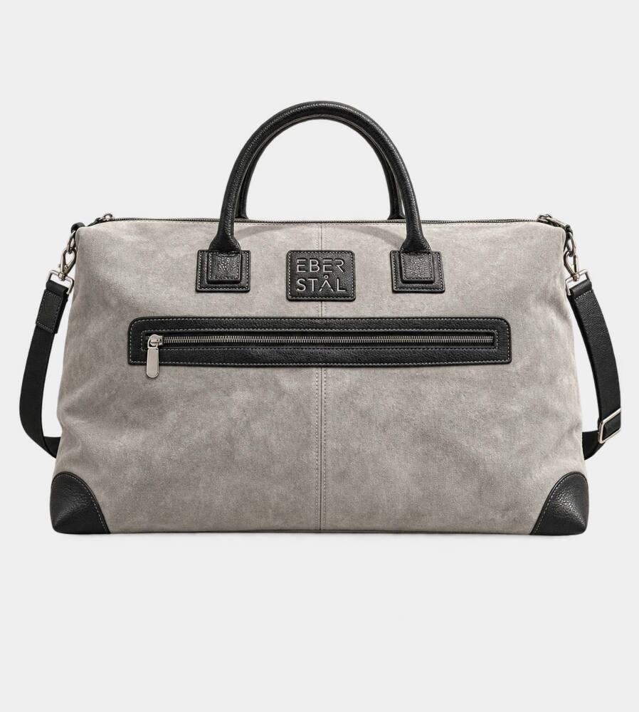 Suede Weekend Voyager Bag - Taupe, ull