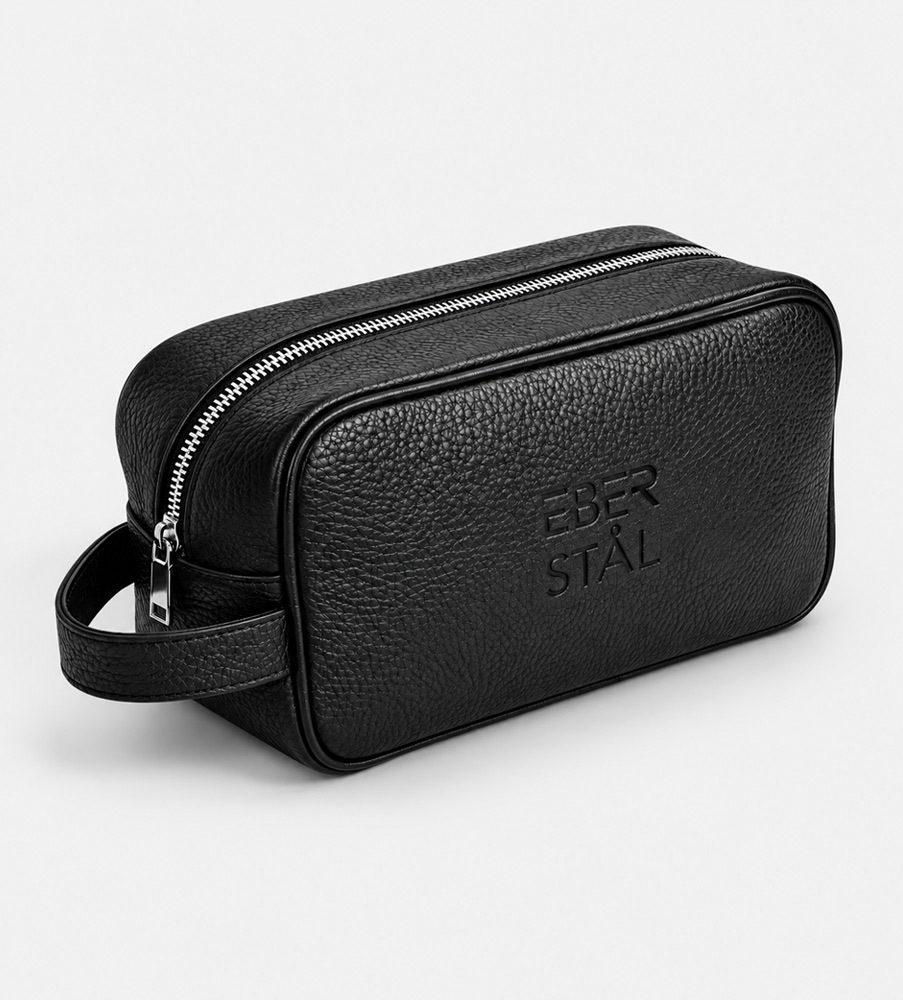 Signature Voyager Necess�r Black Leather