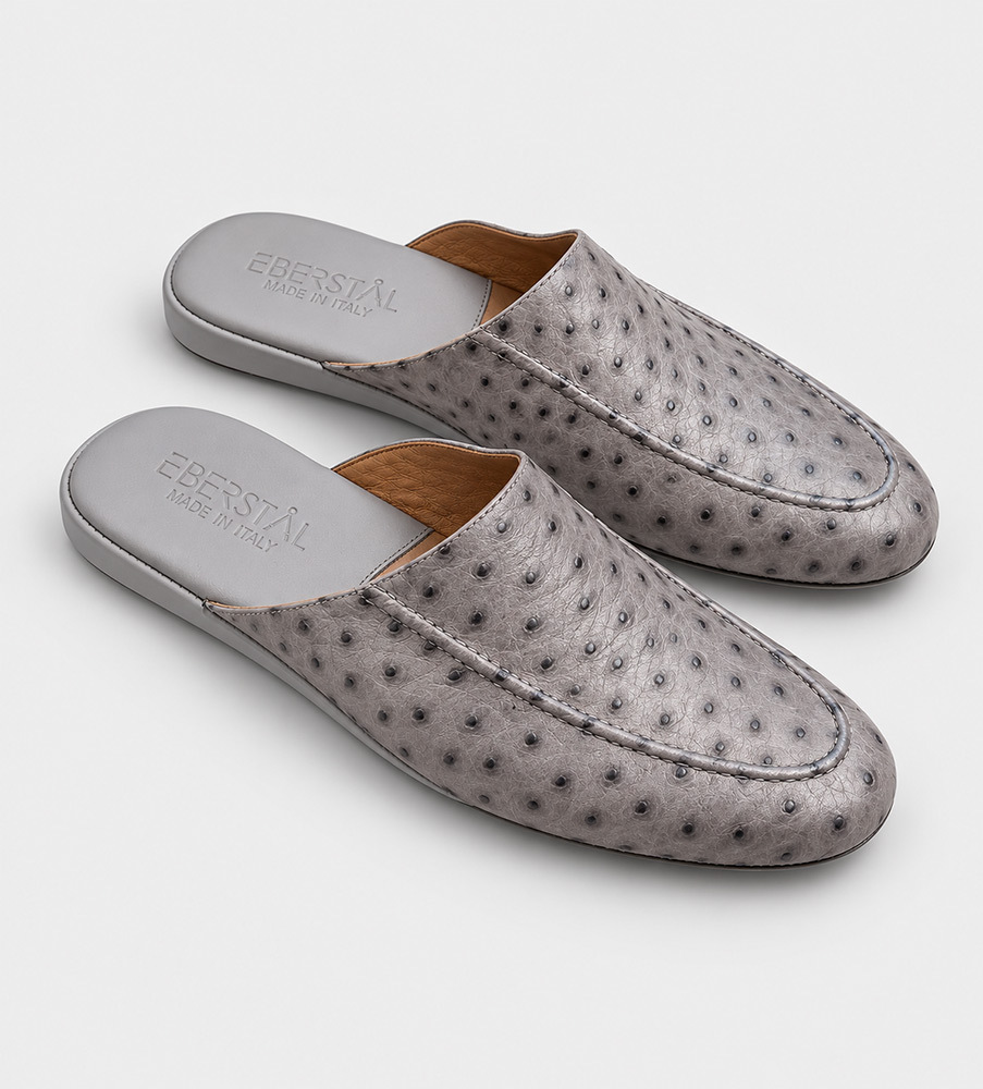 Rimini Slippers Handgjorda Kalvskinn Gr�