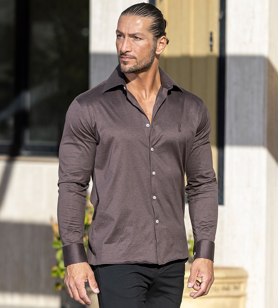 ORION SIGN SKJORTA BRUN ORION SIGN SKJORTA BRUN