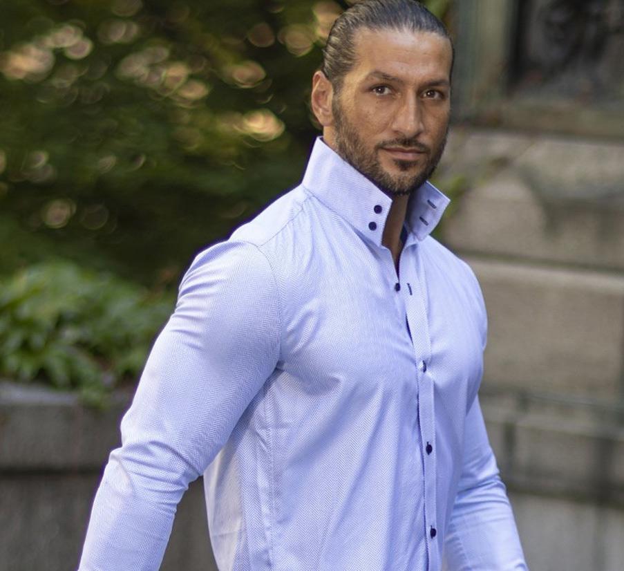 Skjorta med hög krage - framgångsrika män regler